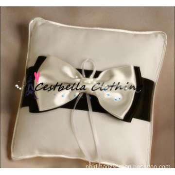 2015 Newest bridal accessory bow ring pillow stain ring pillow white pillow wedding ring bearer pillow